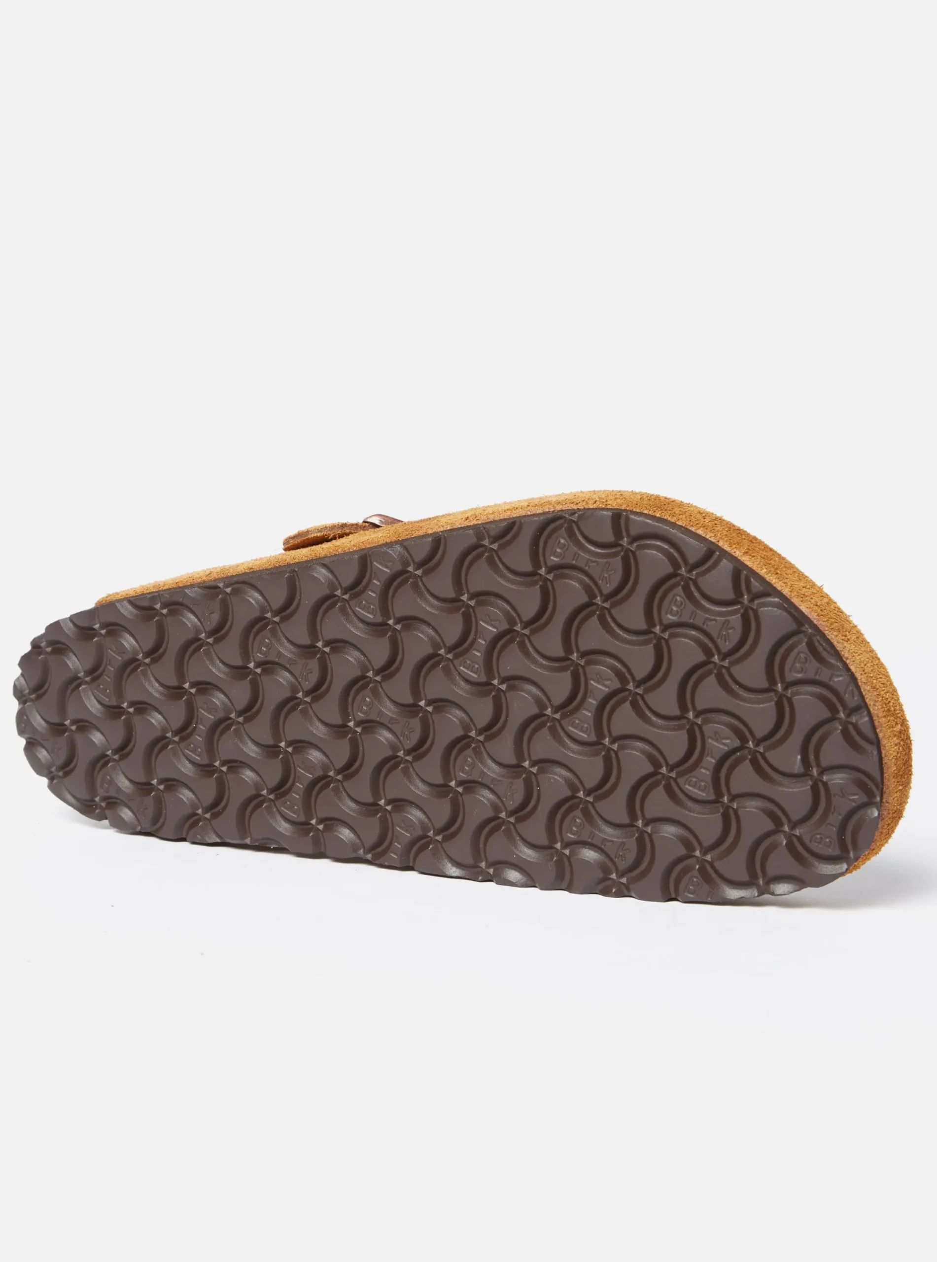Best Birkenstock Soft Footbed Boston In Mink Suede Men Footwear.