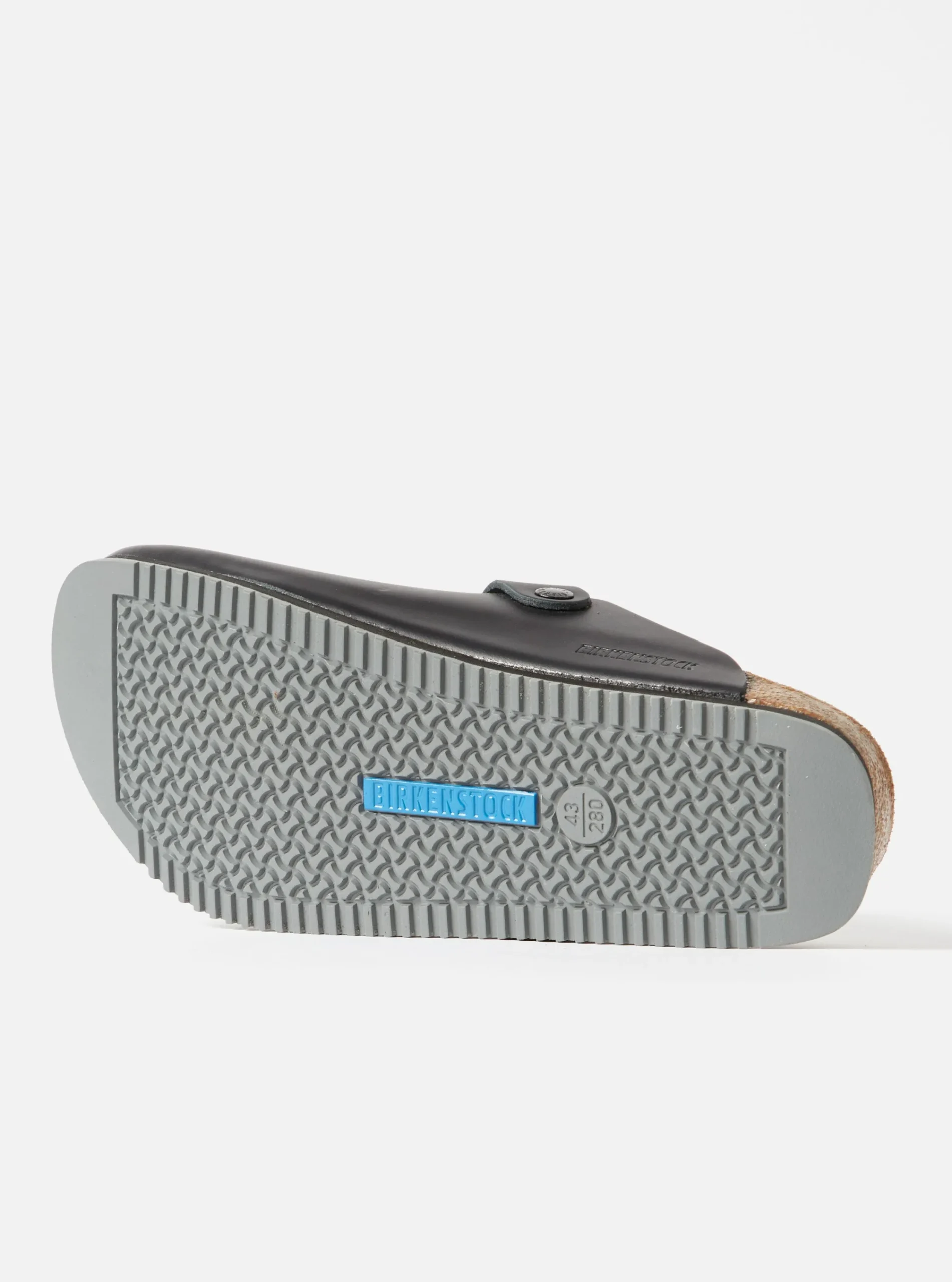 Online Birkenstock Supergrip Boston In Black Natural Leather Men Footwear.