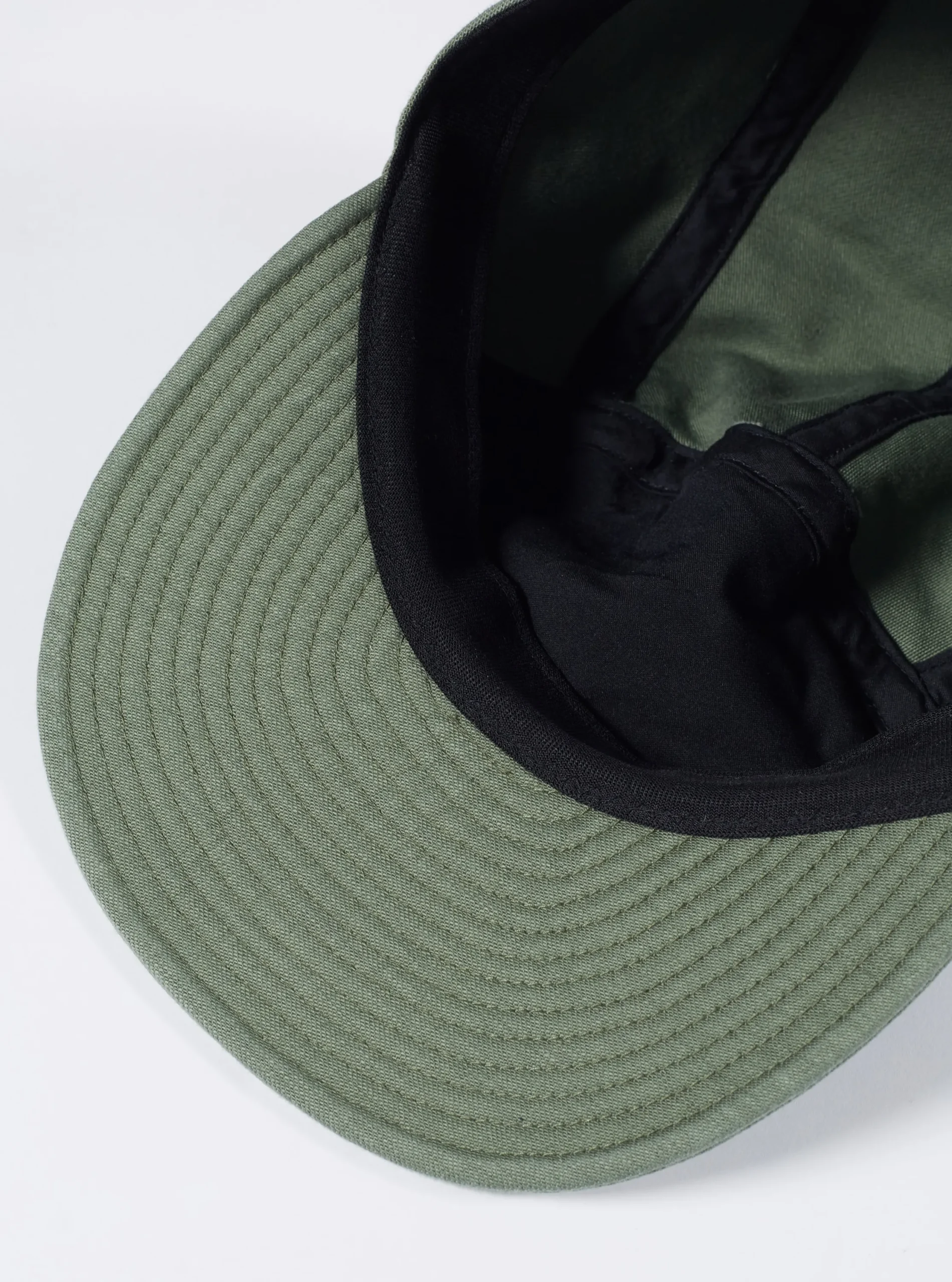 Clearance Cableami® Baker Back Soft Bill Cap In Olive Satin Cotton Men Accessories.