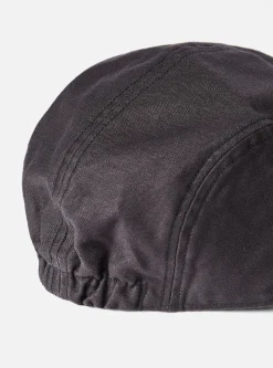 Cheap Cableami® Baker Soft Bill Cap In Black Satin Cotton Men Accessories.