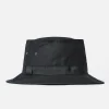 Fashion Cableami® Pork Pie Hat In Black Linen/Cotton Oxford Men Accessories.