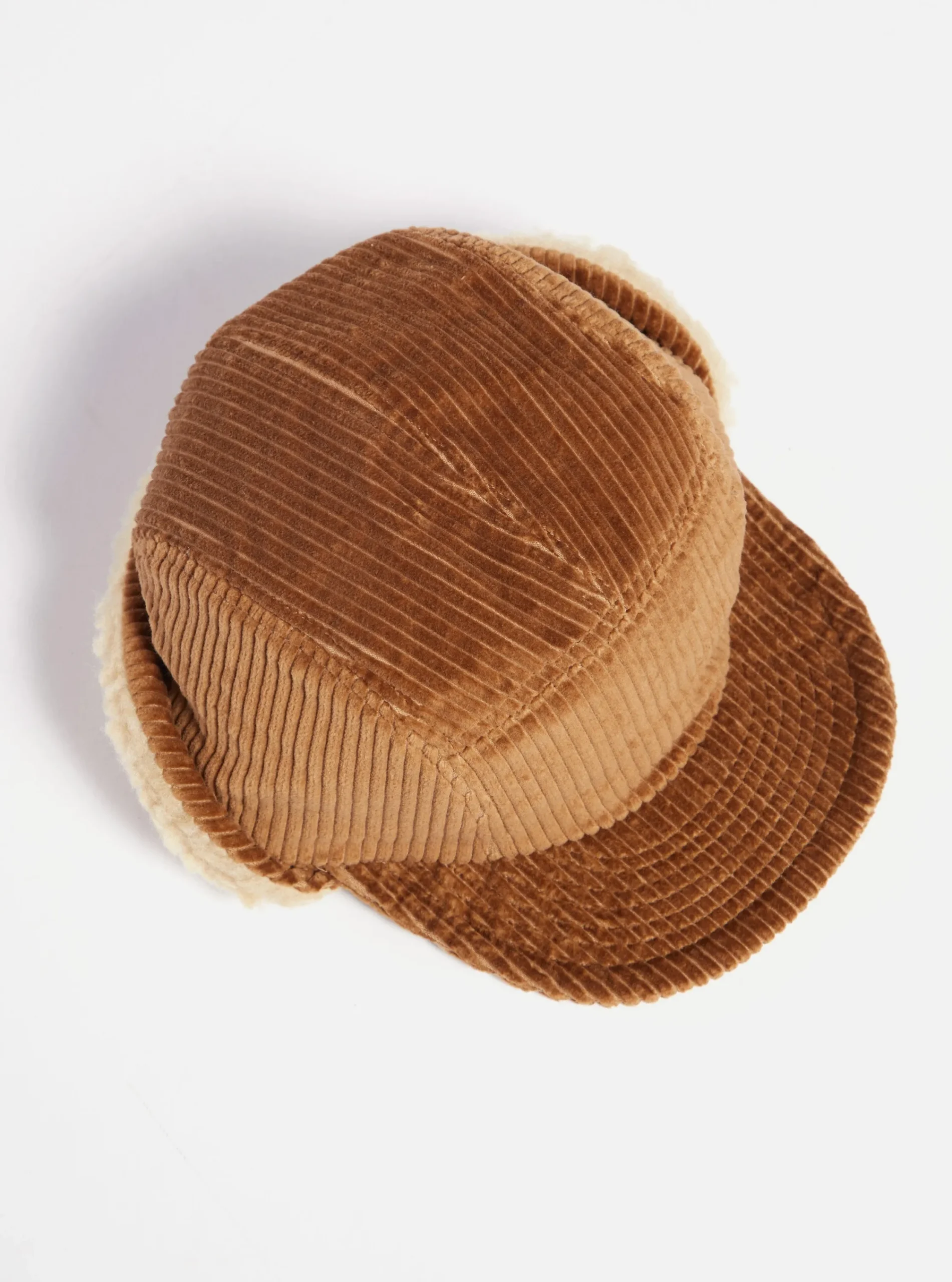 Online Cableami® 5W Cap In Camel Corduroy Men Accessories.