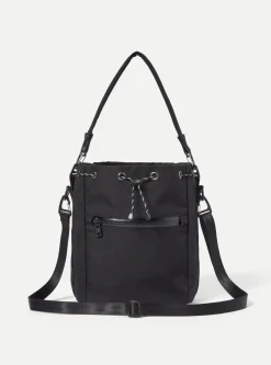 New F/Ce.® Drawstring Bag In Black Cordura Men Accessories.