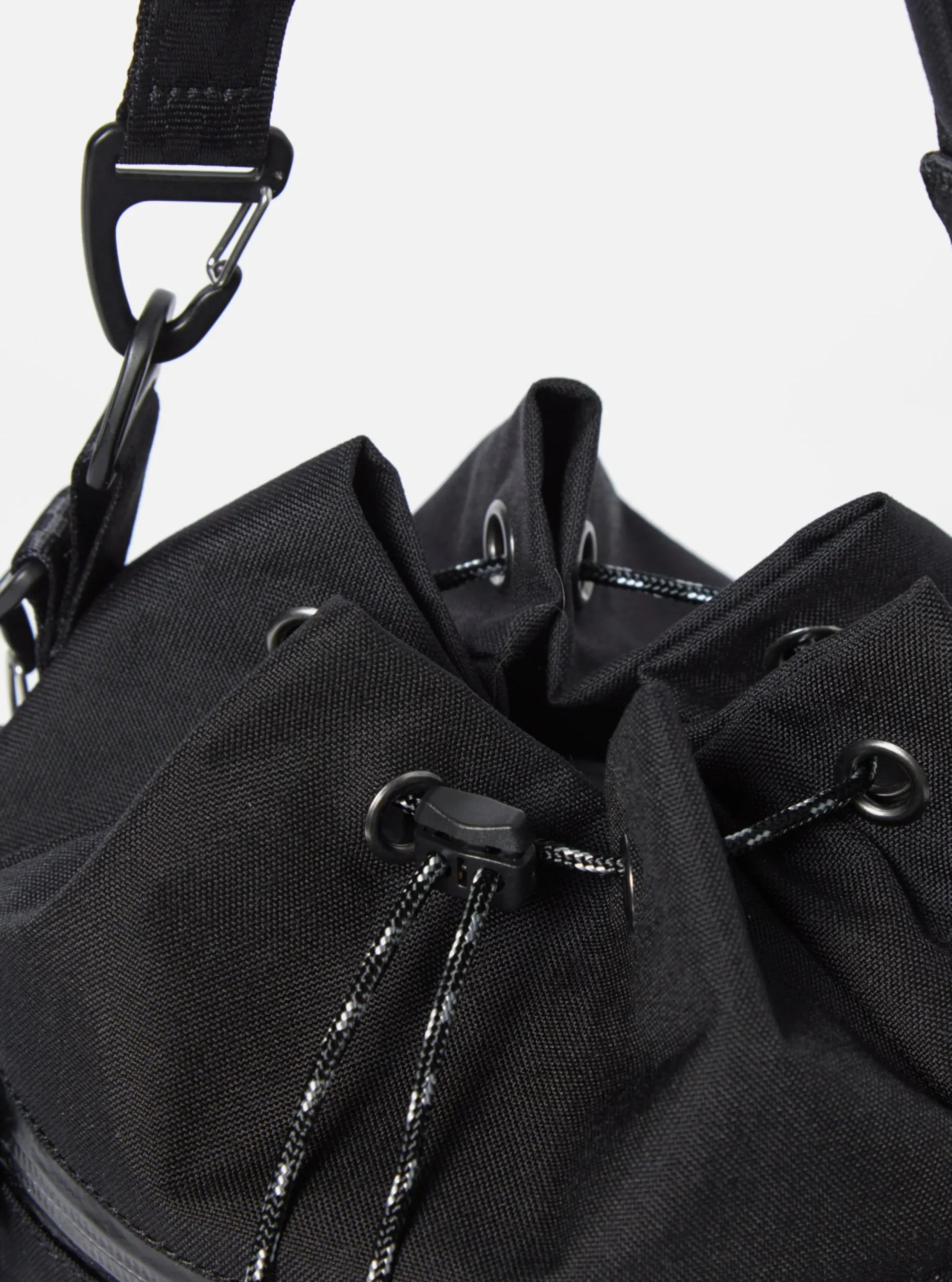 New F/Ce.® Drawstring Bag In Black Cordura Men Accessories.