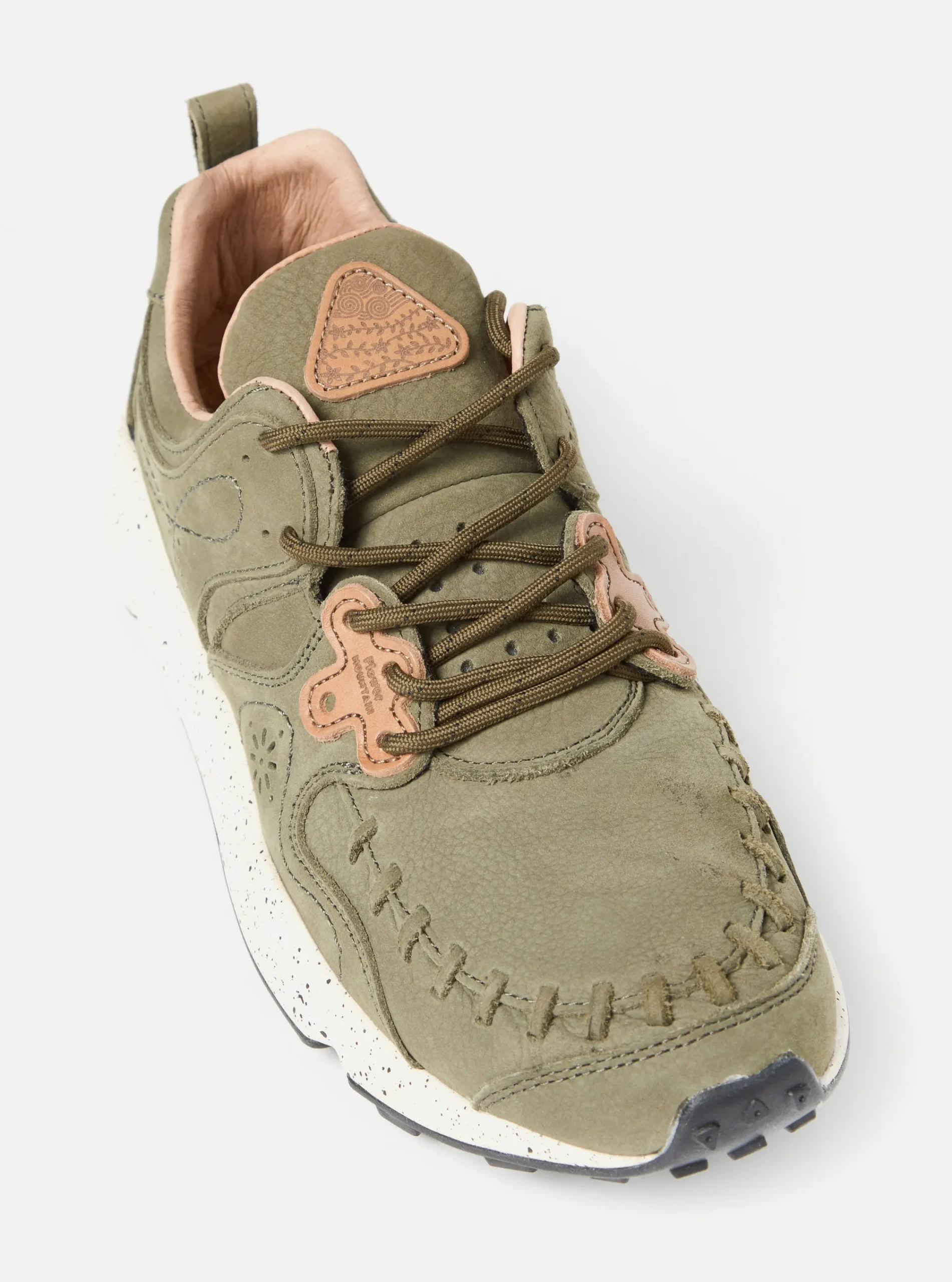 Sale Flower Mountain Yamano Man In Military Olive Nubuck Leather Men Footwear.