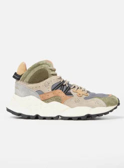 Discount Flower Mountain Yamano 3 Mid Man In Nylon/Grey Suede Men Footwear.