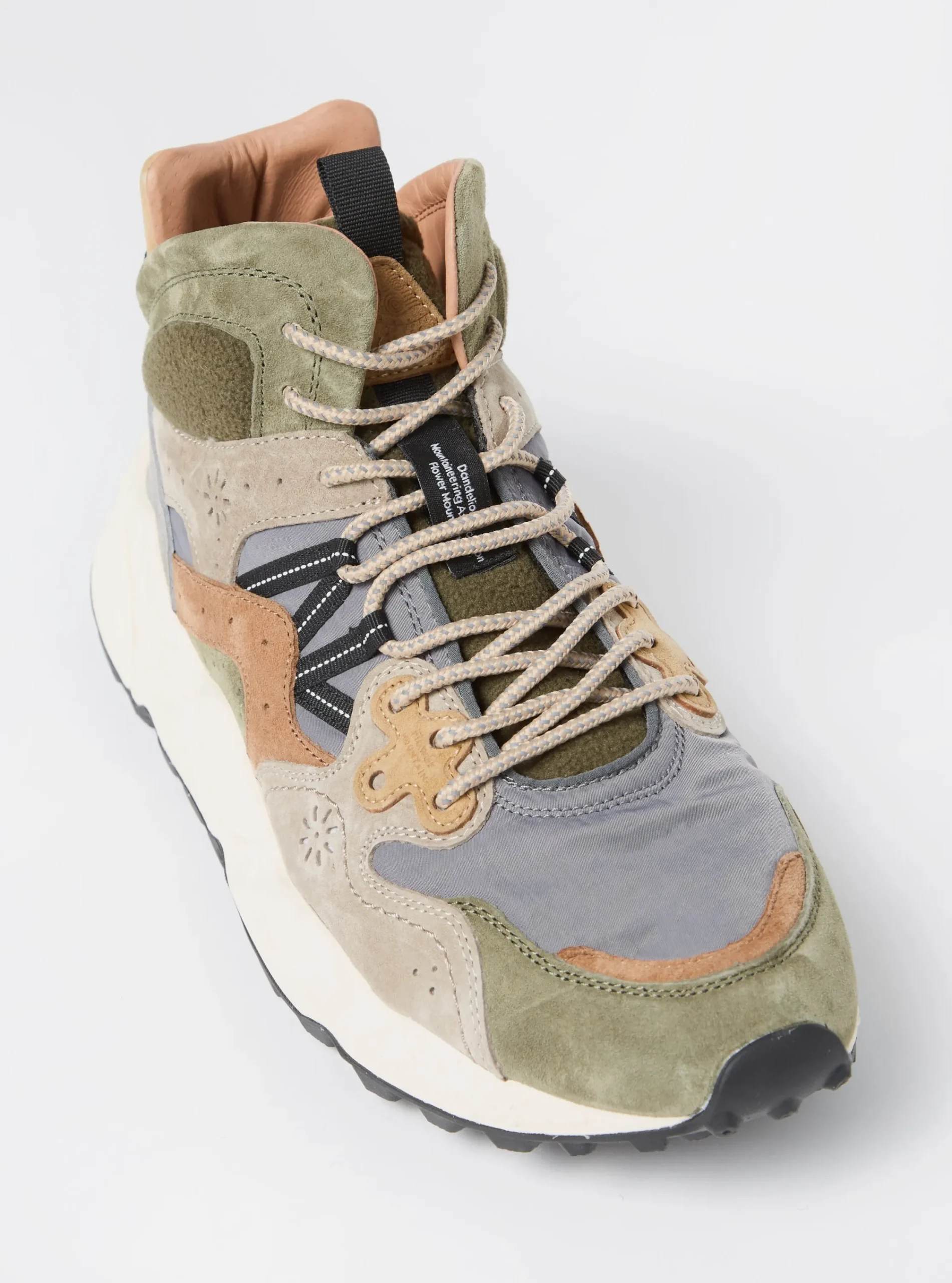 Discount Flower Mountain Yamano 3 Mid Man In Nylon/Grey Suede Men Footwear.