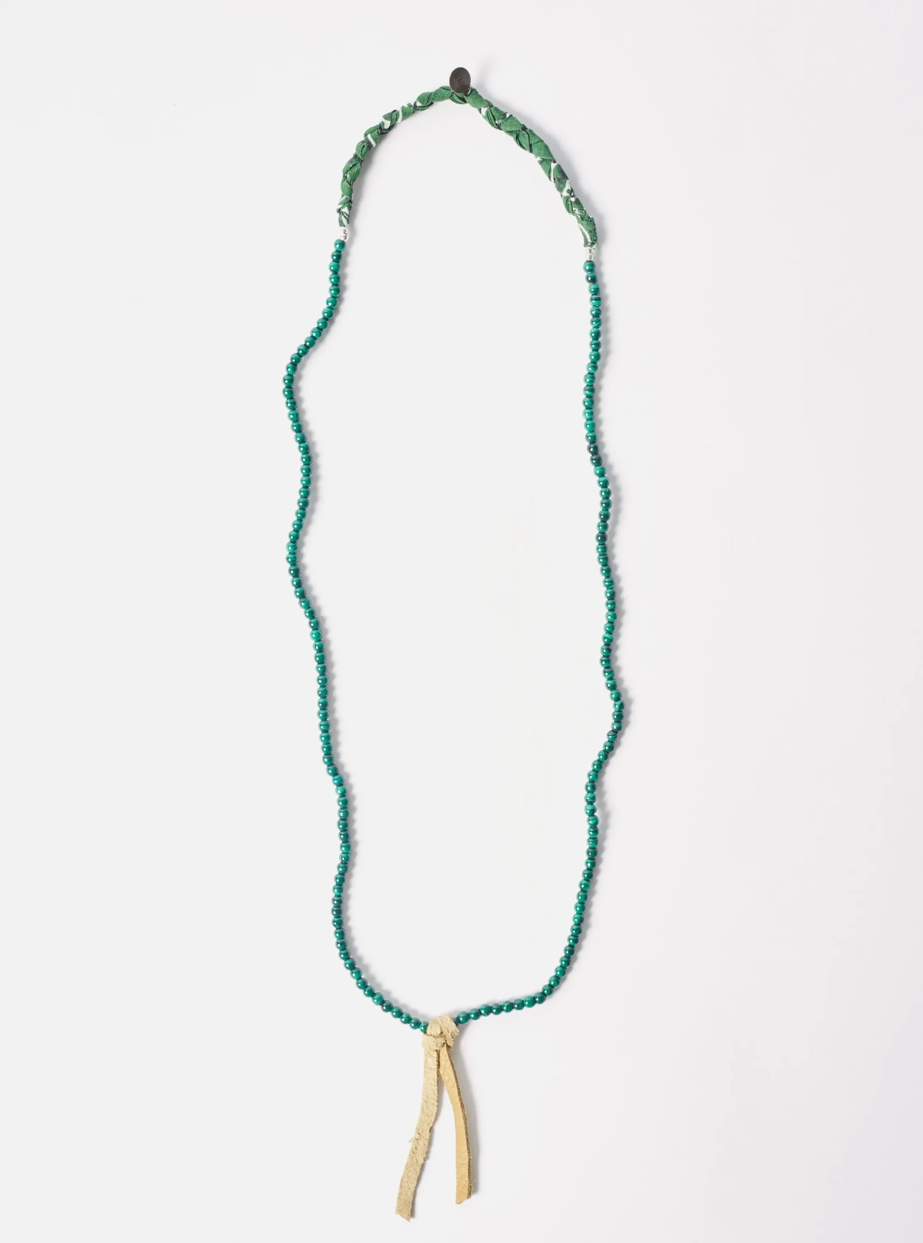 Outlet Mikia Necklace In Malachite 4Mm Stone/Heishi Bead/Bandana Men Jewellery.