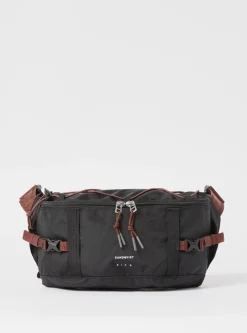 Best Sandqvist Allterrain Hike Crossbody Bag In Black Recycled Nylon Men Accessories.