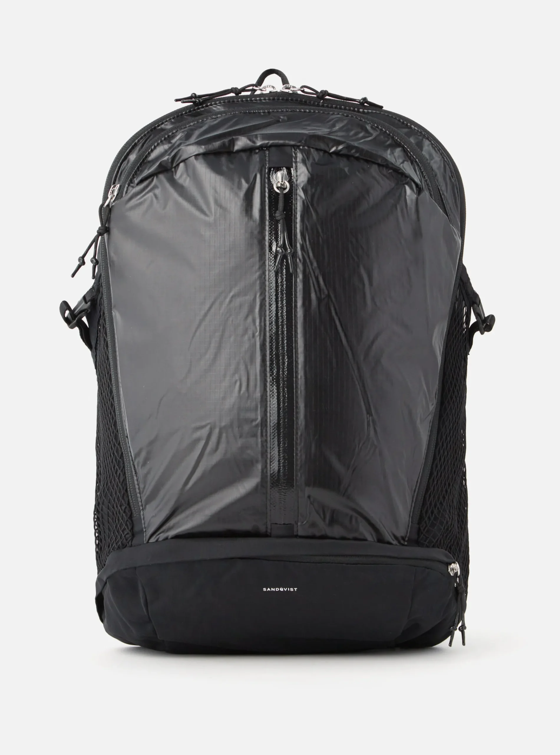 Flash Sale Sandqvist 'Bo' Backpack In Black Recycled Ripstop Nylon Men Accessories.