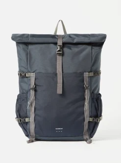 Shop Sandqvist Forest Hike Backpack In Multi Steel/Blue/Navy Recycled Nylon Men Accessories.