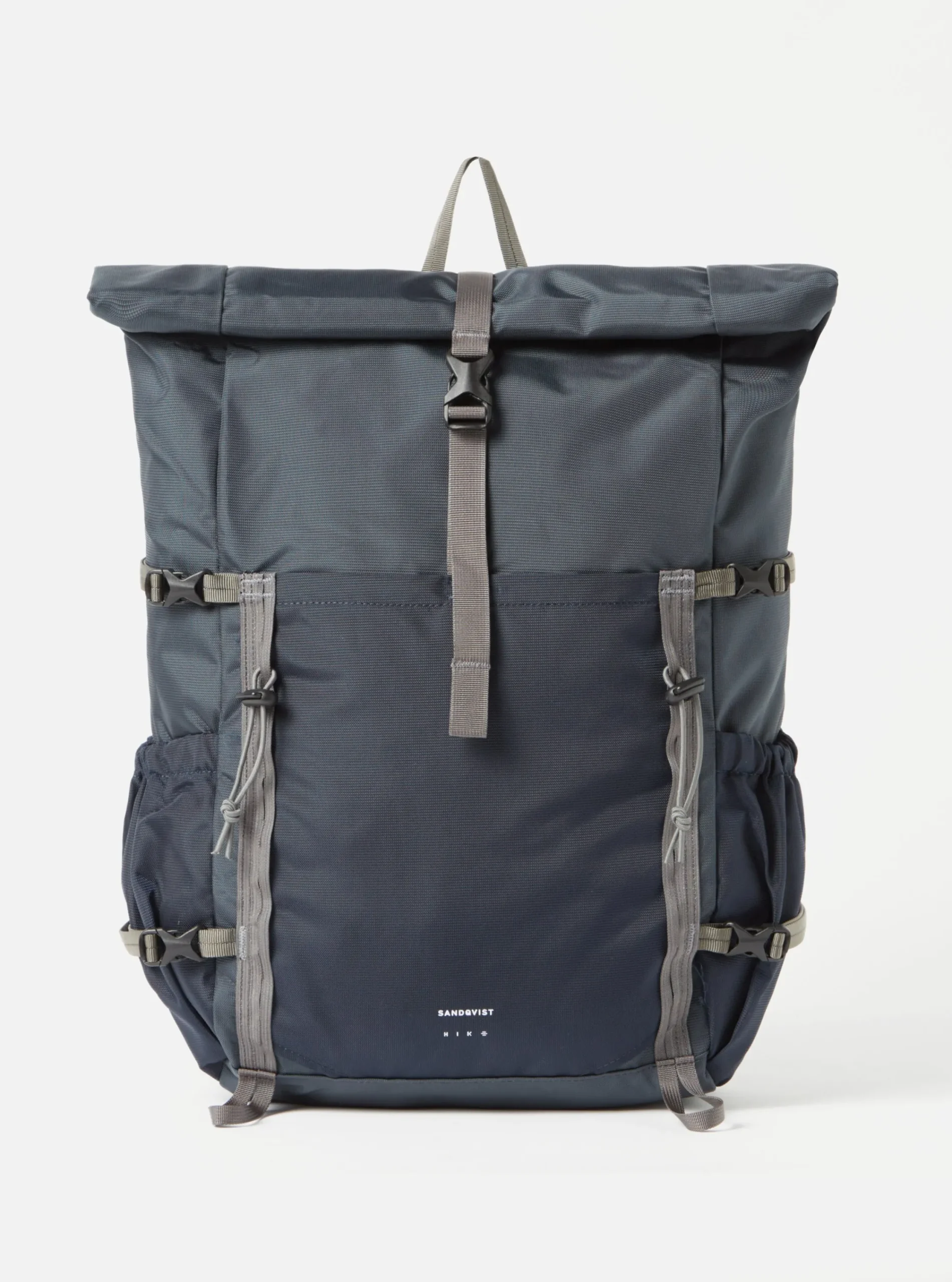 Shop Sandqvist Forest Hike Backpack In Multi Steel/Blue/Navy Recycled Nylon Men Accessories.
