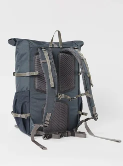 Shop Sandqvist Forest Hike Backpack In Multi Steel/Blue/Navy Recycled Nylon Men Accessories.