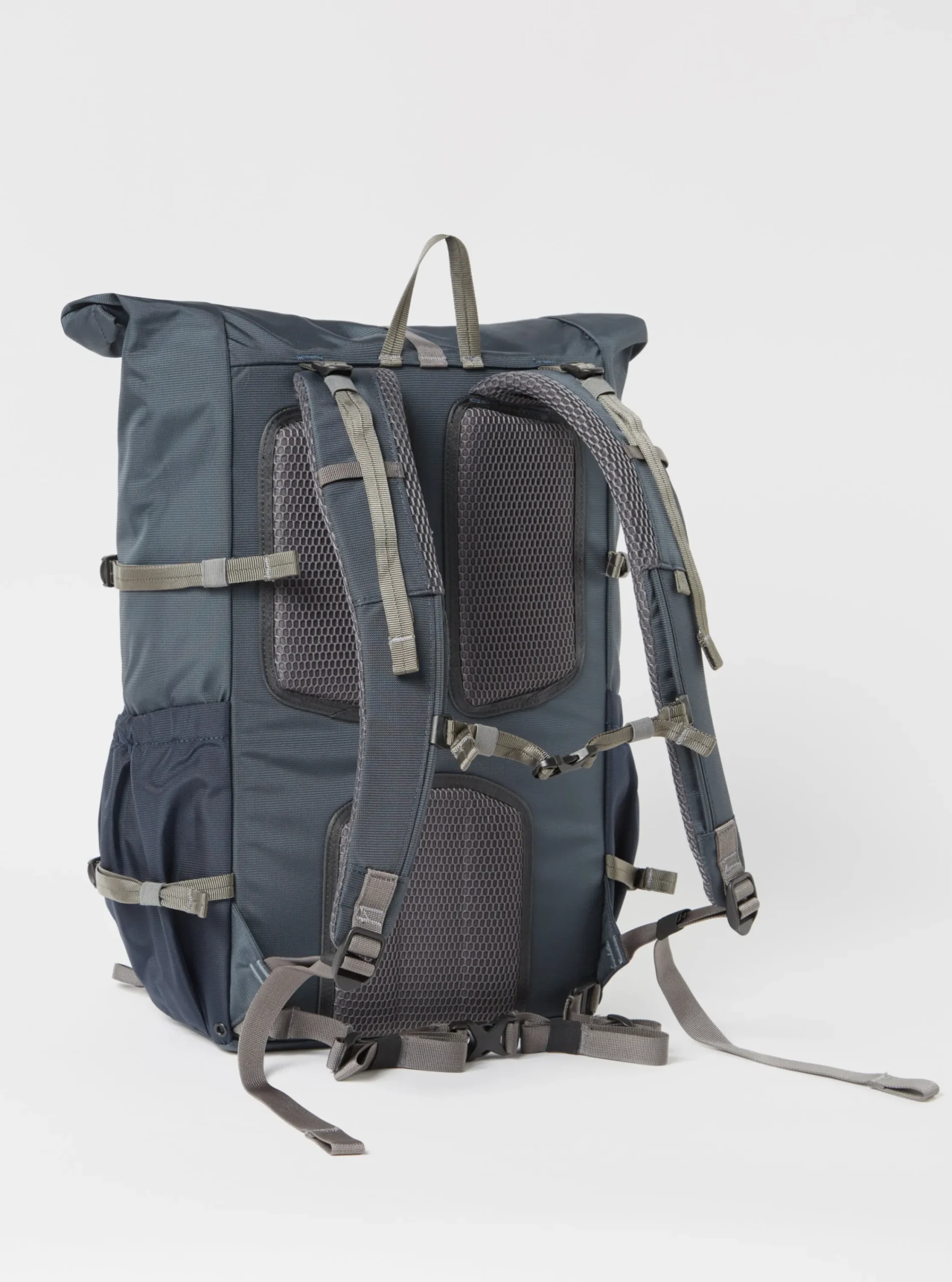 Shop Sandqvist Forest Hike Backpack In Multi Steel/Blue/Navy Recycled Nylon Men Accessories.