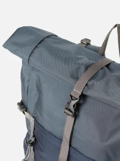 Shop Sandqvist Forest Hike Backpack In Multi Steel/Blue/Navy Recycled Nylon Men Accessories.