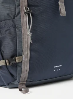 Shop Sandqvist Forest Hike Backpack In Multi Steel/Blue/Navy Recycled Nylon Men Accessories.