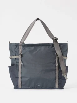 Best Sale Sandqvist River Hike Tote Bag In Multi Steel/Blue/Navy Recycled Nylon Men Accessories.