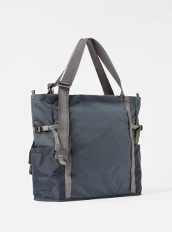 Best Sale Sandqvist River Hike Tote Bag In Multi Steel/Blue/Navy Recycled Nylon Men Accessories.