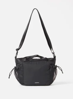 Hot Sandqvist 'Stevie' Crossbody Bag In Black Recycled Nylon Men Accessories.