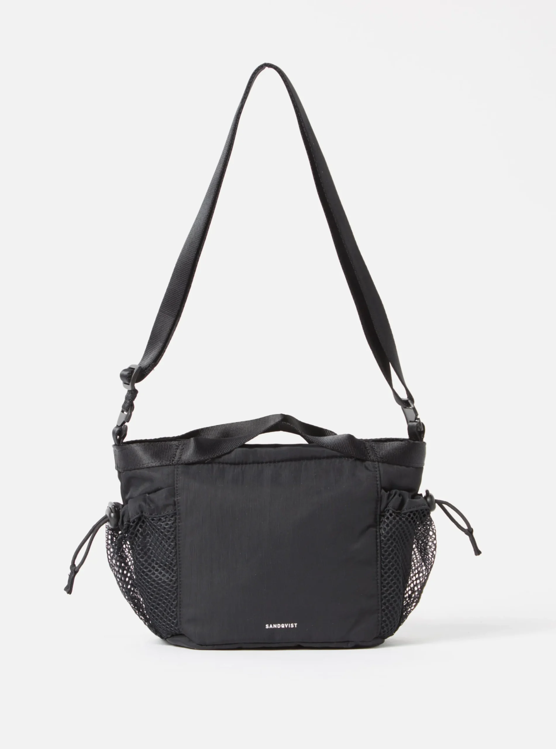 Hot Sandqvist 'Stevie' Crossbody Bag In Black Recycled Nylon Men Accessories.