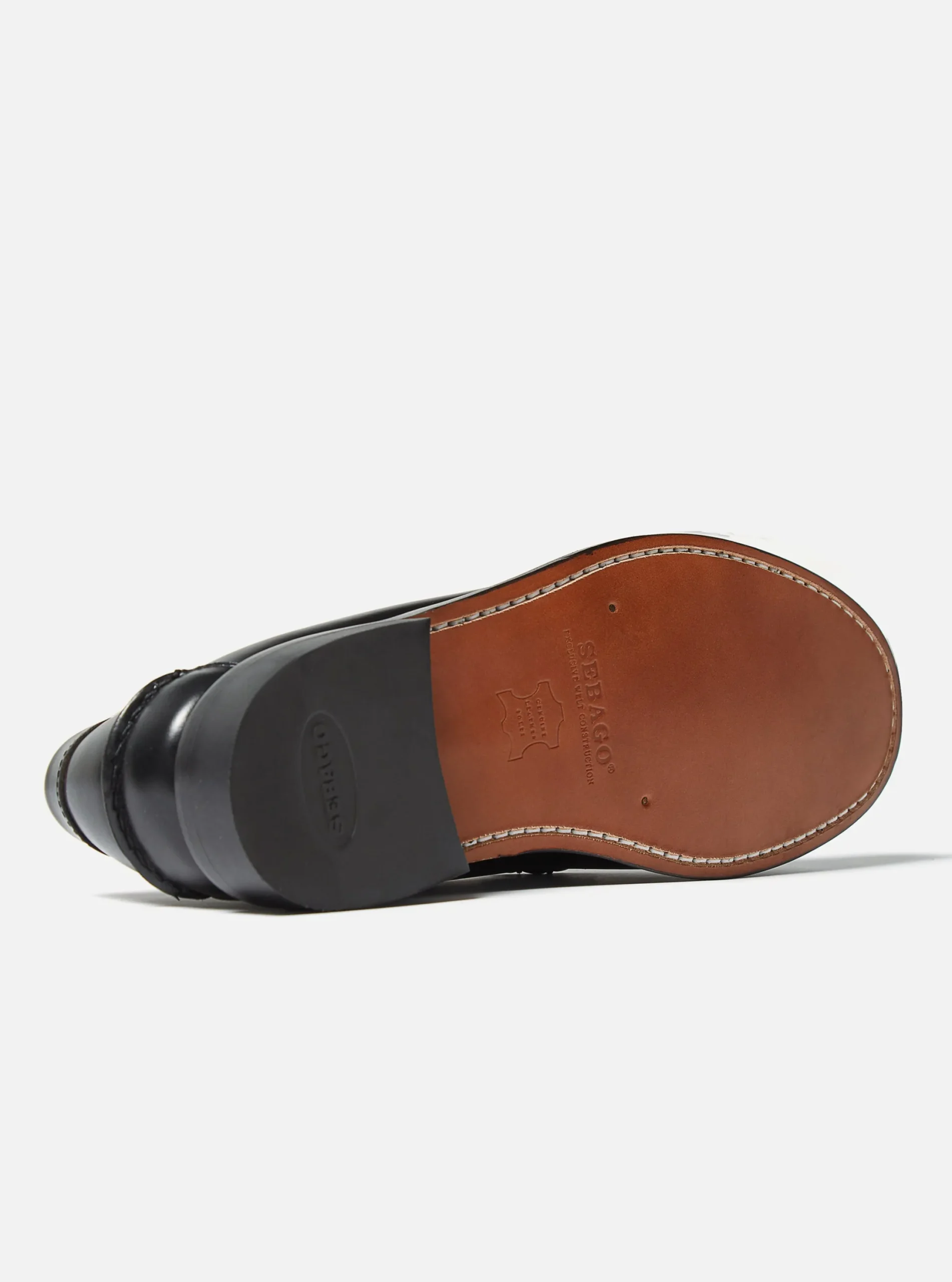 Outlet Sebago 'Dan' Penny Loafer In Black Leather Men Footwear.