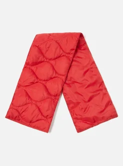 Fashion Taion By F/Ce. Packable Down Scarf In Red Nylon Ripstop/Duck Down Men Accessories.