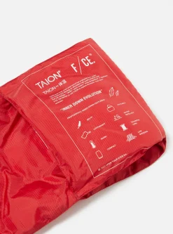 Fashion Taion By F/Ce. Packable Down Scarf In Red Nylon Ripstop/Duck Down Men Accessories.