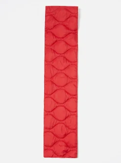 Fashion Taion By F/Ce. Packable Down Scarf In Red Nylon Ripstop/Duck Down Men Accessories.