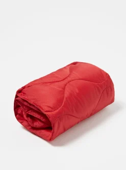 Fashion Taion By F/Ce. Packable Down Scarf In Red Nylon Ripstop/Duck Down Men Accessories.