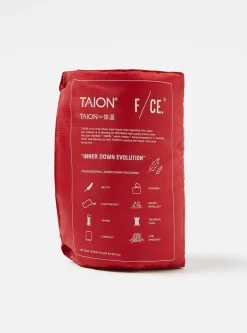 Fashion Taion By F/Ce. Packable Down Scarf In Red Nylon Ripstop/Duck Down Men Accessories.