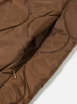 Shop Taion By F/Ce. Packable Down Vest In Brown Nylon Ripstop/Duck Down Men Waistcoats & Gilets.