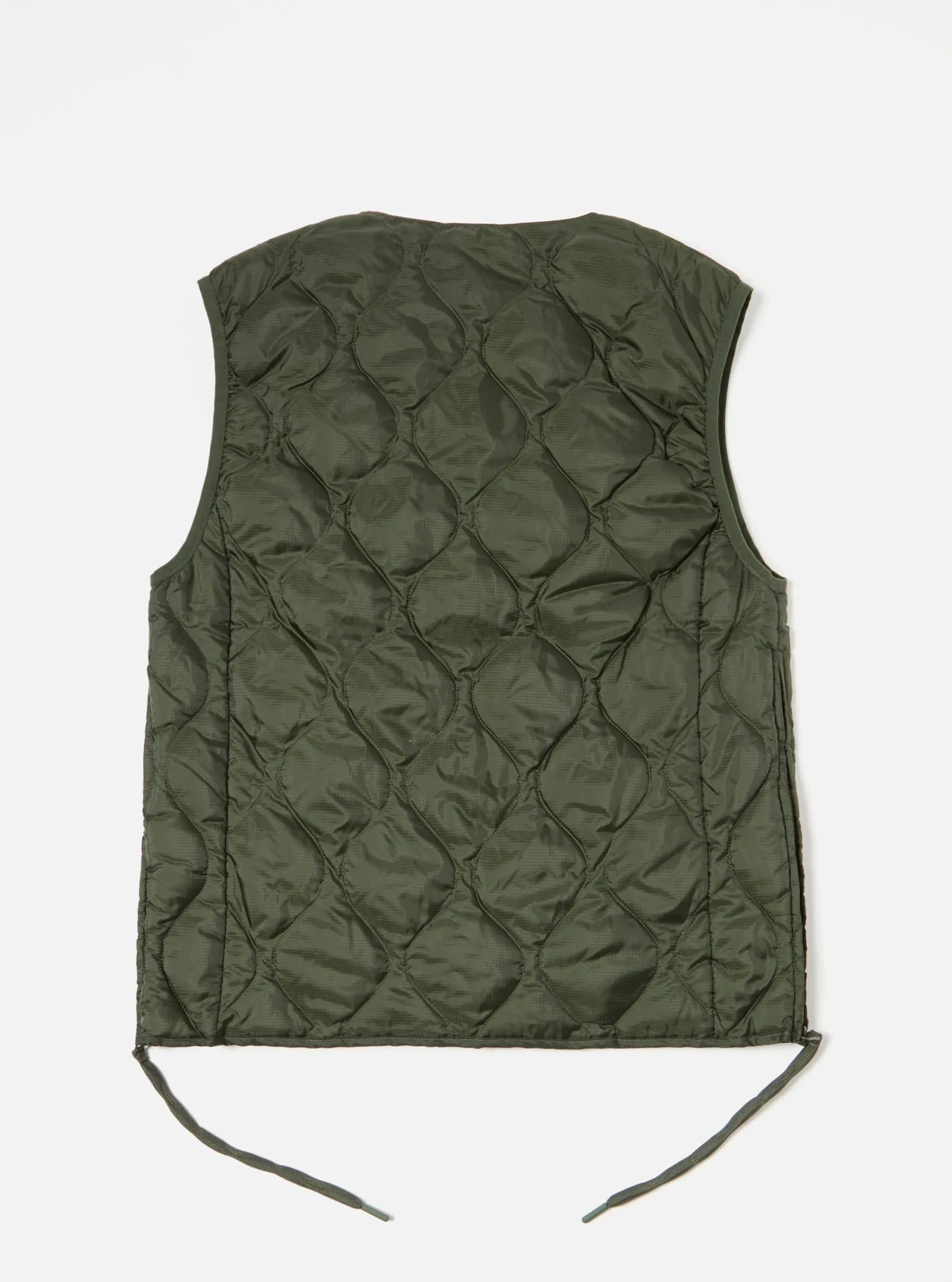 Flash Sale Taion By F/Ce. Packable Down Vest In Olive Nylon Ripstop/Duck Down Men Waistcoats & Gilets.