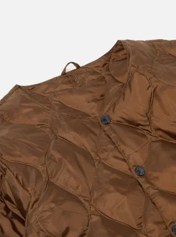Best Sale Taion By F/Ce. Packable Inner Down Jacket In Brown Nylon Ripstop/Duck Down Men Coats & Outerwear.