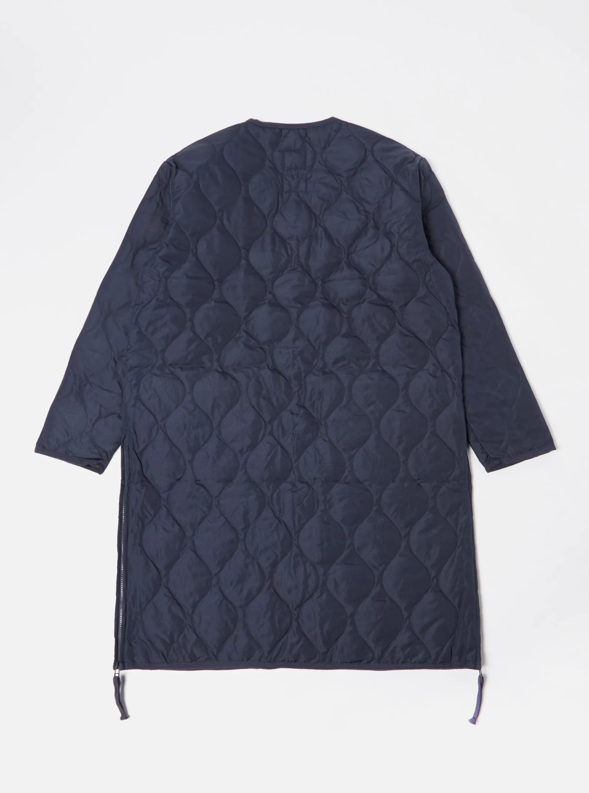 Cheap Taion Long Military V Neck Zip Down Coat In Dark Navy Ripstop Men Coats & Outerwear.