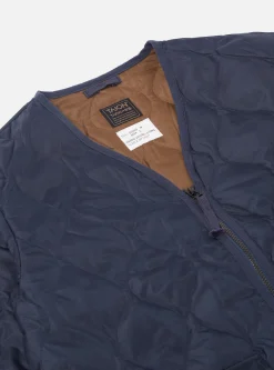 Cheap Taion Long Military V Neck Zip Down Coat In Dark Navy Ripstop Men Coats & Outerwear.