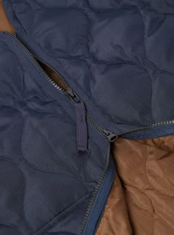 Cheap Taion Long Military V Neck Zip Down Coat In Dark Navy Ripstop Men Coats & Outerwear.