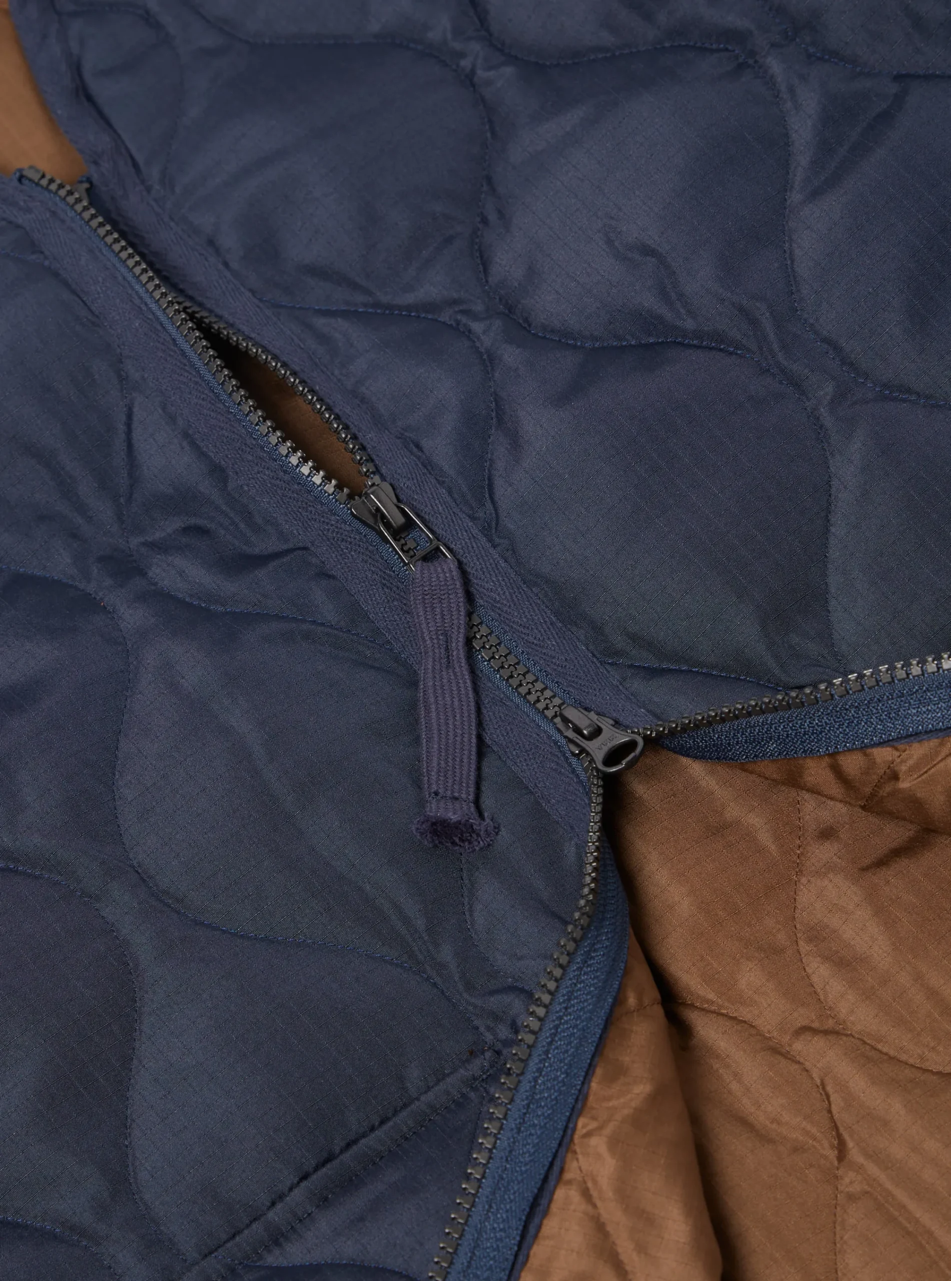 Cheap Taion Long Military V Neck Zip Down Coat In Dark Navy Ripstop Men Coats & Outerwear.