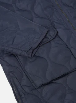 Cheap Taion Long Military V Neck Zip Down Coat In Dark Navy Ripstop Men Coats & Outerwear.