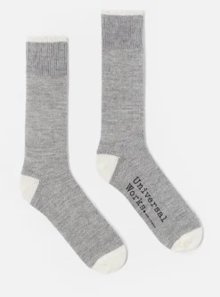 Cheap Alpaca Sock In Grey Marl Alpaca Wool Men Underwear & Socks.