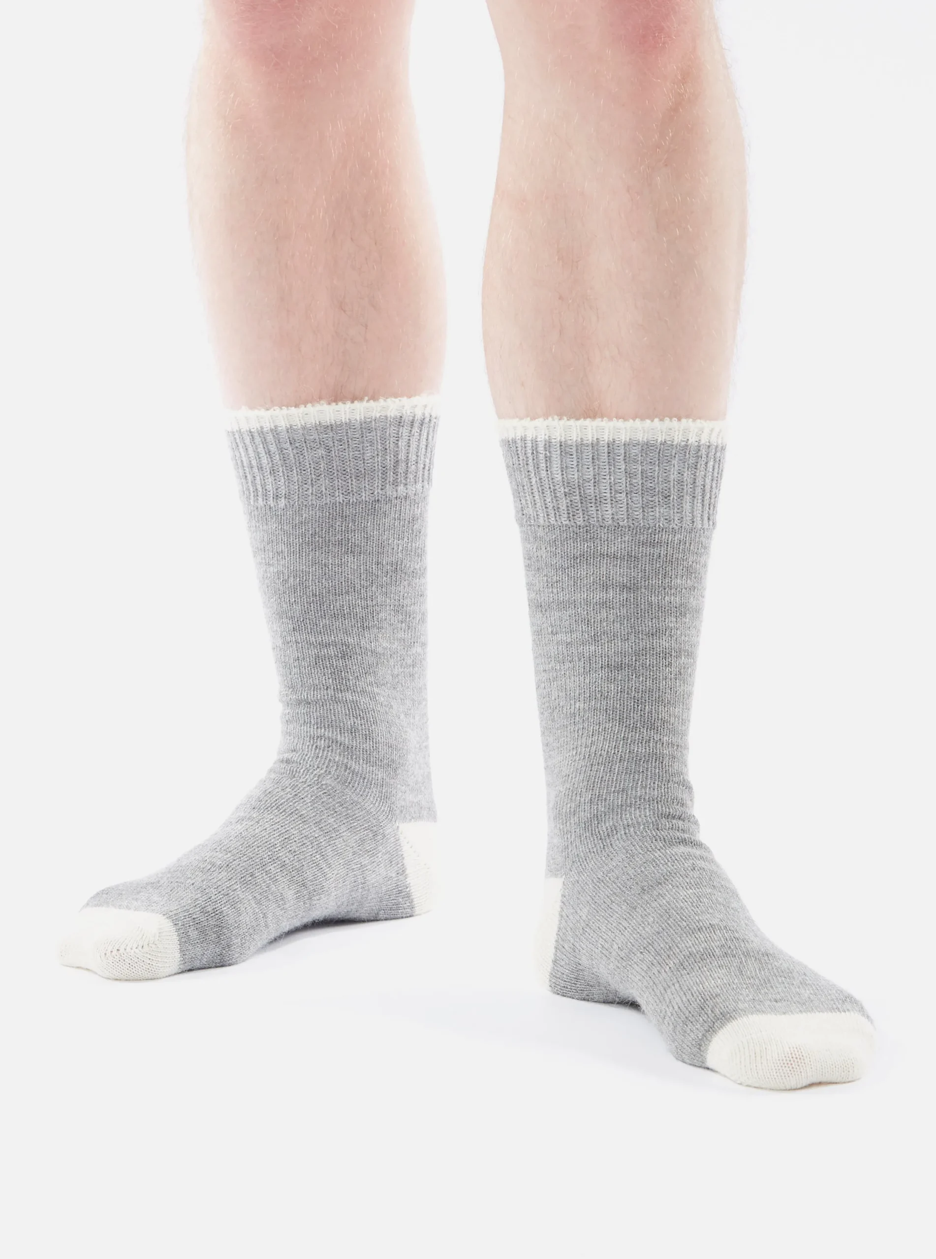 Cheap Alpaca Sock In Grey Marl Alpaca Wool Men Underwear & Socks.