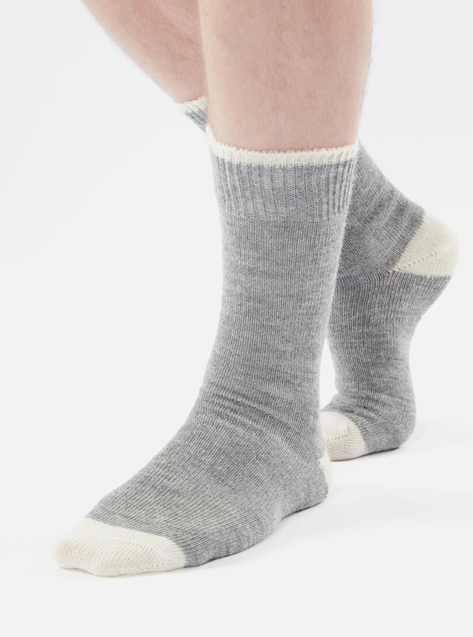 Cheap Alpaca Sock In Grey Marl Alpaca Wool Men Underwear & Socks.
