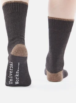 Best Sale Alpaca Sock In Charcoal Alpaca Wool Men Underwear & Socks.