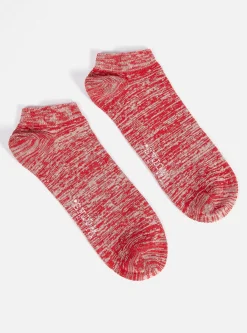New Ankle Slub Sock In Red Slub Knit Men Underwear & Socks.