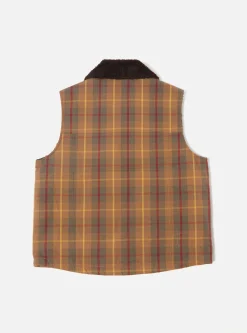 Best Atlas Gilet In Cinnamon British Drywax Check Men Waistcoats & Gilets.