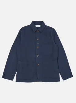 Flash Sale Bakers Chore Jacket In Navy Nebraska Cotton Men Jackets.