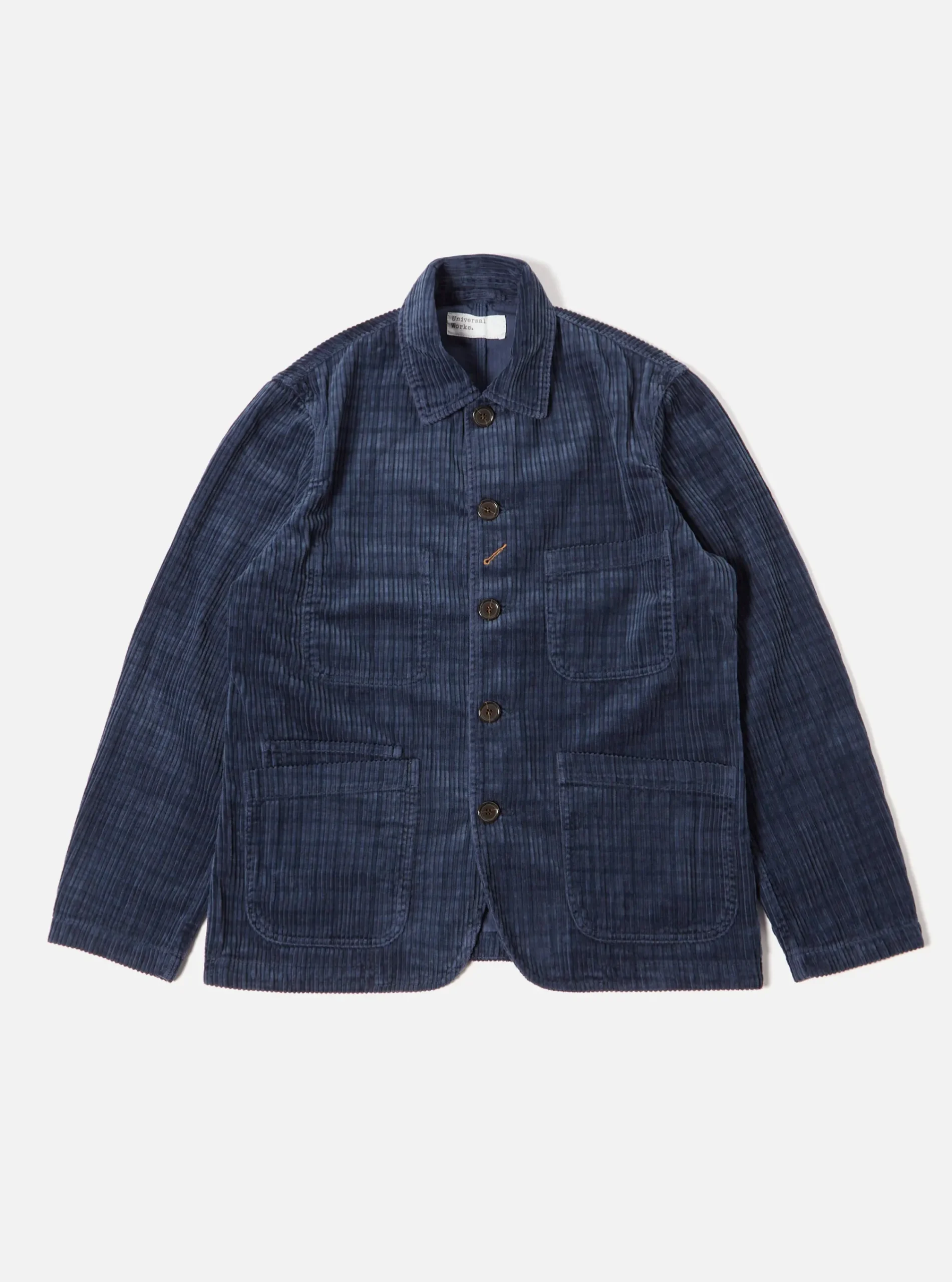 Best Sale Bakers Chore Jacket In Navy Houndstooth Cord Men Jackets.