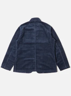 Best Sale Bakers Chore Jacket In Navy Houndstooth Cord Men Jackets.