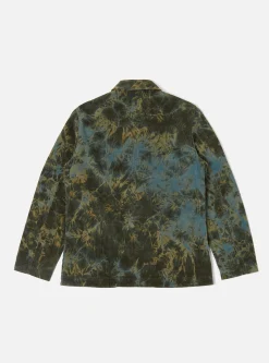 Best Bakers Jacket In Green Hand-Dyed Japanese Cord Men Jackets.