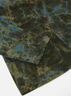 Best Bakers Jacket In Green Hand-Dyed Japanese Cord Men Jackets.