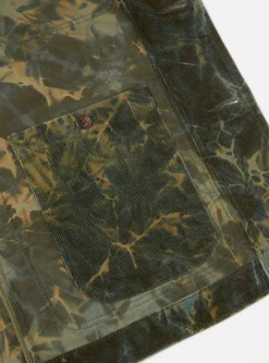 Best Bakers Jacket In Green Hand-Dyed Japanese Cord Men Jackets.